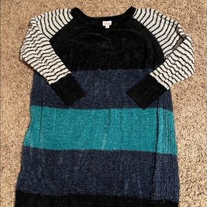 Lularoe Lauren Sweater dress(velour)